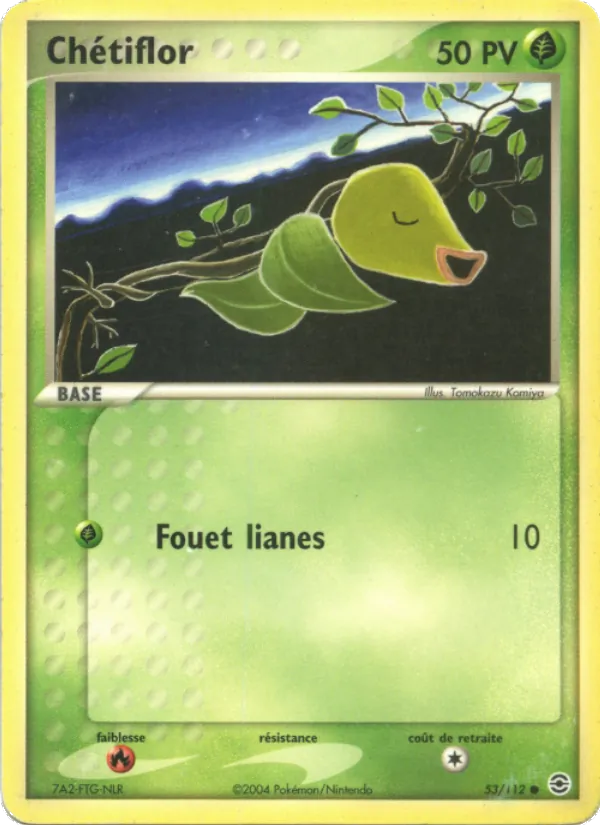 Carte Pokémon Chétiflor de l'extension EX Rouge Feu & Vert Feuille