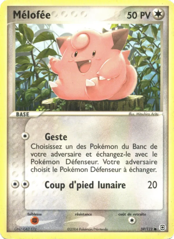 Carte Pokémon Mélofée de l'extension EX Rouge Feu & Vert Feuille
