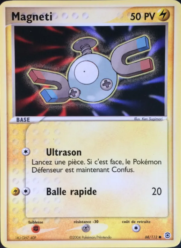 Carte Pokémon Magnéti de l'extension EX Rouge Feu & Vert Feuille