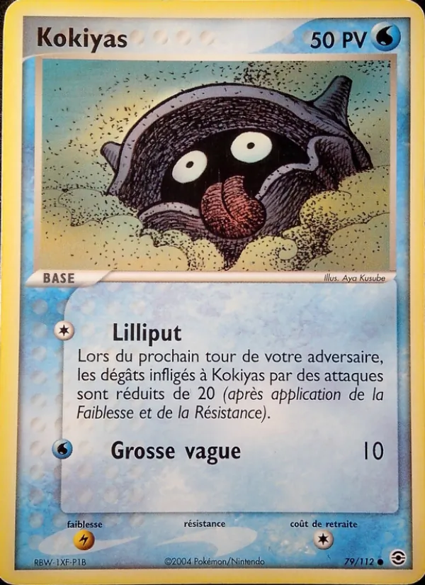 Carte Pokémon Kokiyas de l'extension EX Rouge Feu & Vert Feuille