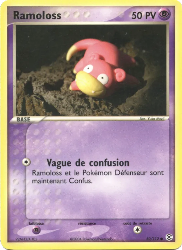 Carte Pokémon Ramoloss de l'extension EX Rouge Feu & Vert Feuille