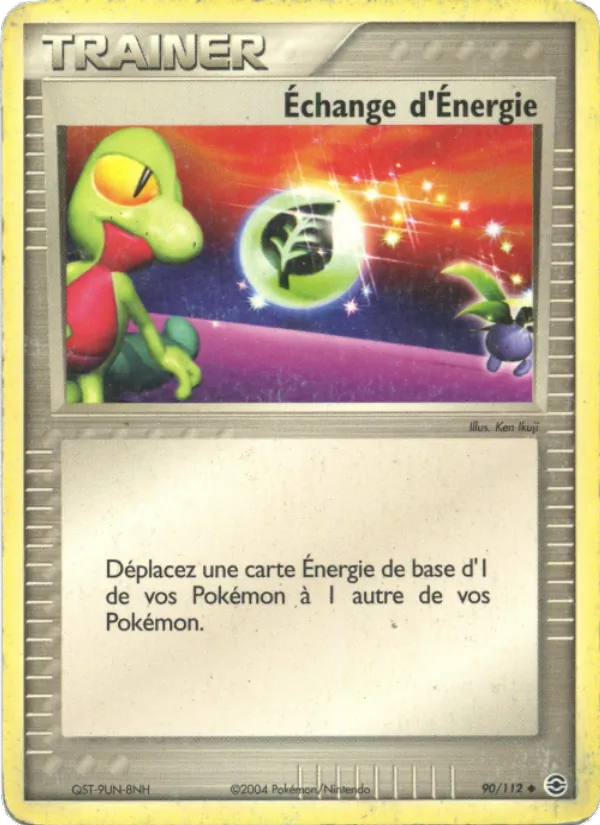 Carte Pokémon Échange d'Énergie de l'extension EX Rouge Feu & Vert Feuille