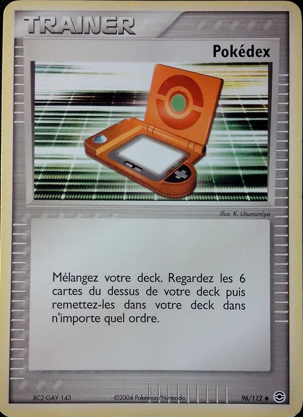 Carte Pokémon Pokédex de l'extension EX Rouge Feu & Vert Feuille