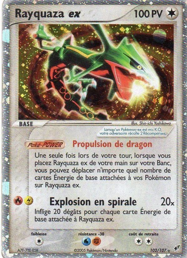 Carte Pokémon Rayquaza ex de l'extension EX Deoxys