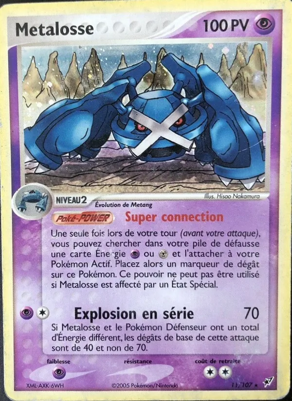 Carte Pokémon Métalosse de l'extension EX Deoxys