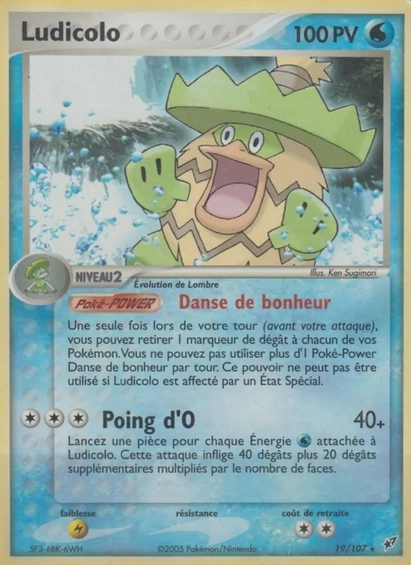 Carte Pokémon Ludicolo de l'extension EX Deoxys