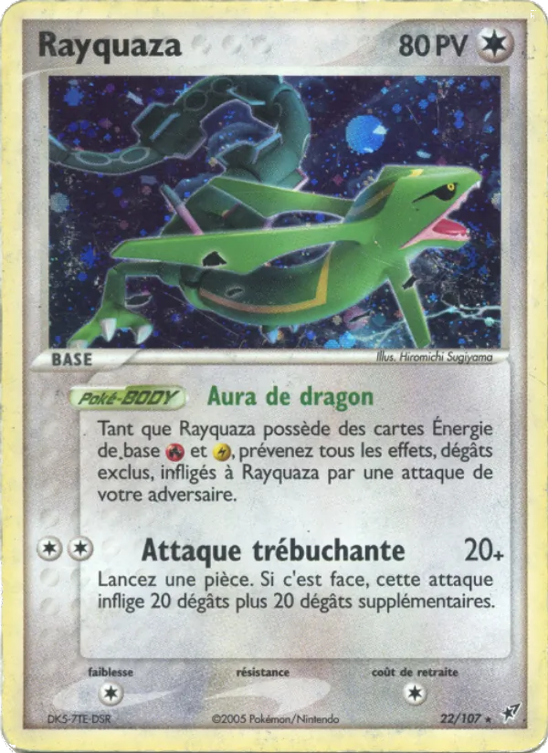 Carte Pokémon Rayquaza de l'extension EX Deoxys