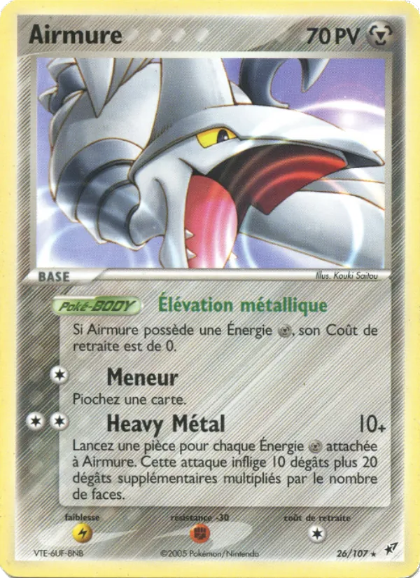 Carte Pokémon Airmure de l'extension EX Deoxys