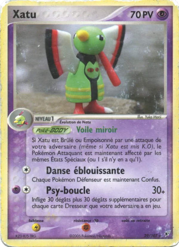 Carte Pokémon Xatu de l'extension EX Deoxys