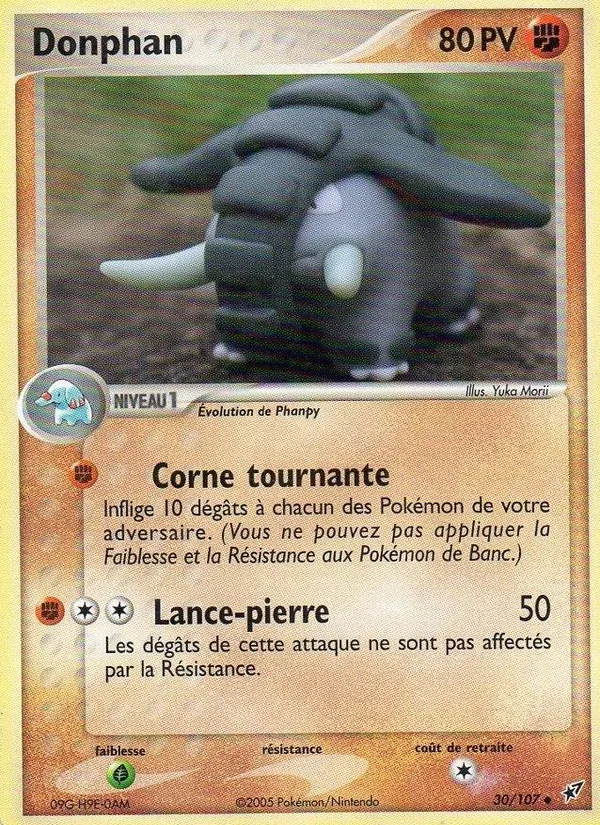 Carte Pokémon Donphan de l'extension EX Deoxys