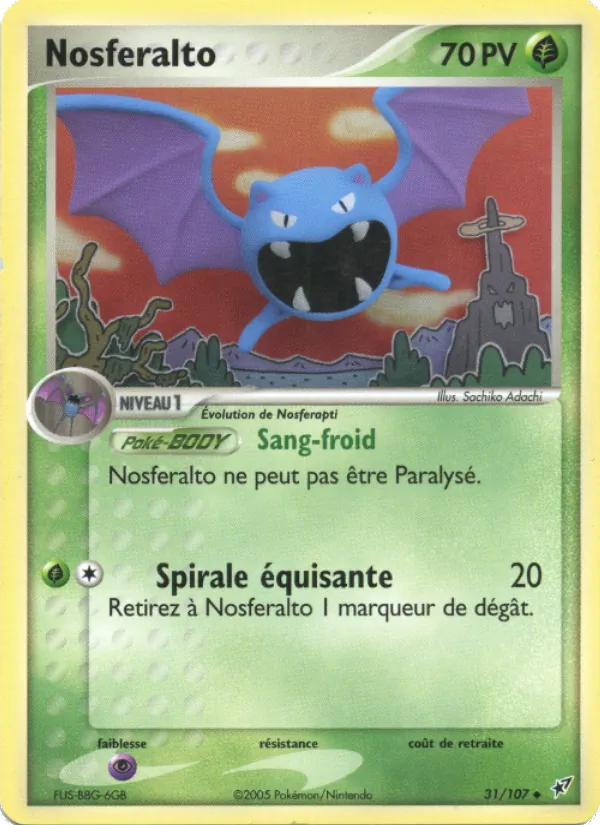 Carte Pokémon Nosferalto de l'extension EX Deoxys