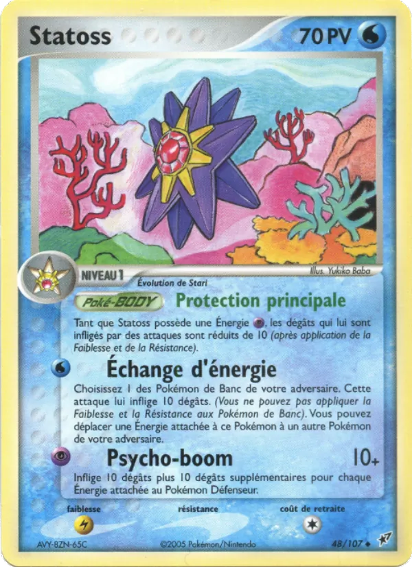 Carte Pokémon Statoss de l'extension EX Deoxys