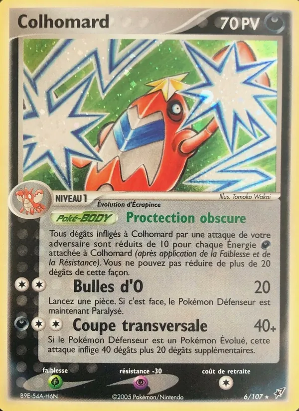 Carte Pokémon Colhomard de l'extension EX Deoxys