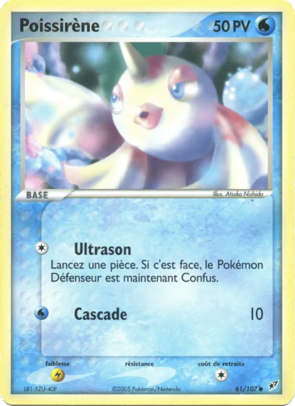 Carte Pokémon Poissirène de l'extension EX Deoxys