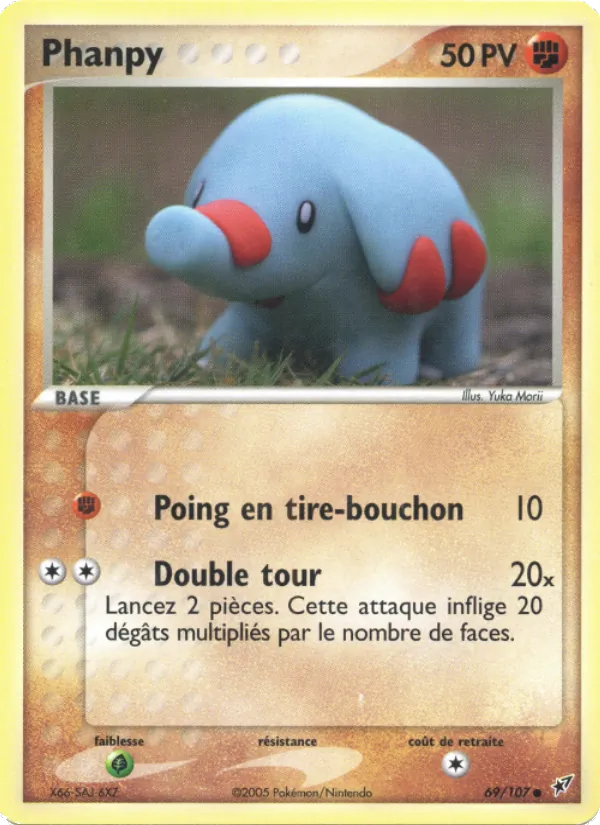 Carte Pokémon Phanpy de l'extension EX Deoxys