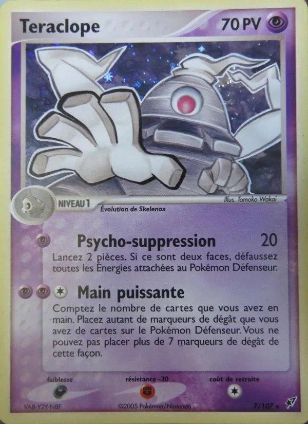Carte Pokémon Téraclope de l'extension EX Deoxys
