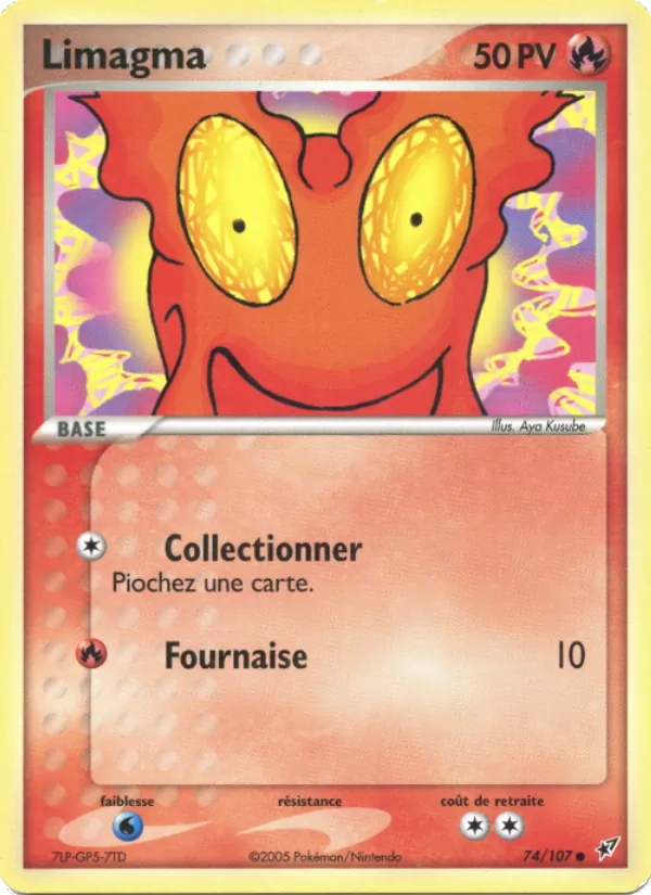 Carte Pokémon Limagma de l'extension EX Deoxys