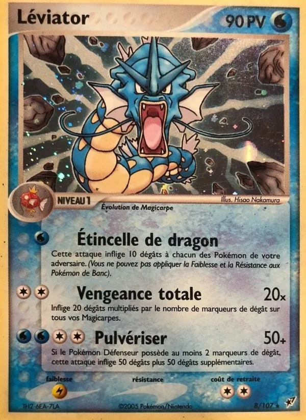 Carte Pokémon Léviator de l'extension EX Deoxys