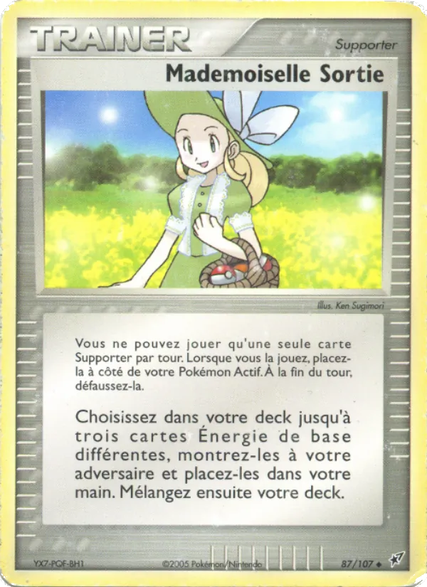 Carte Pokémon Mademoiselle Sortie de l'extension EX Deoxys