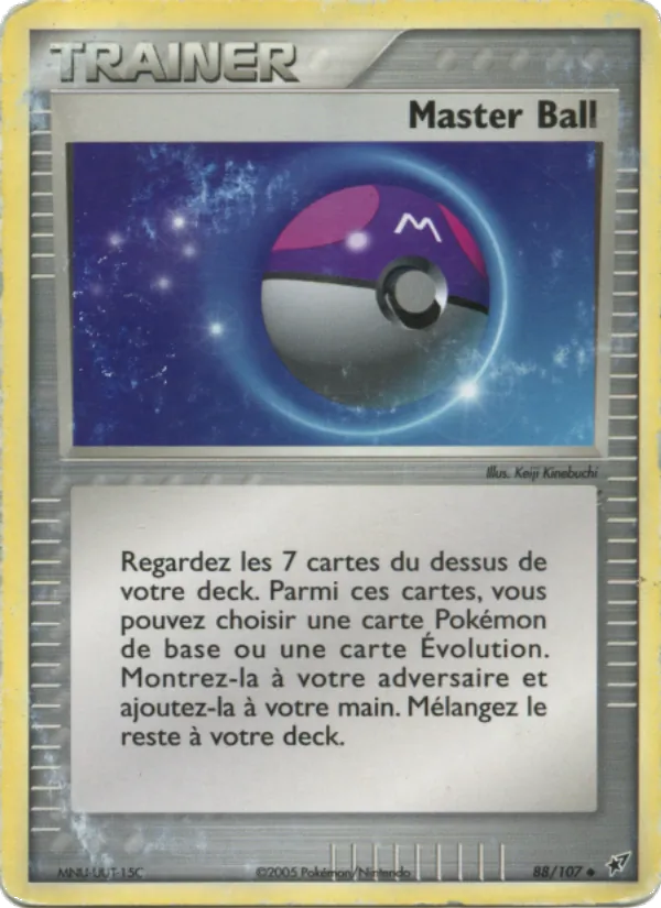 Carte Pokémon Master Ball de l'extension EX Deoxys