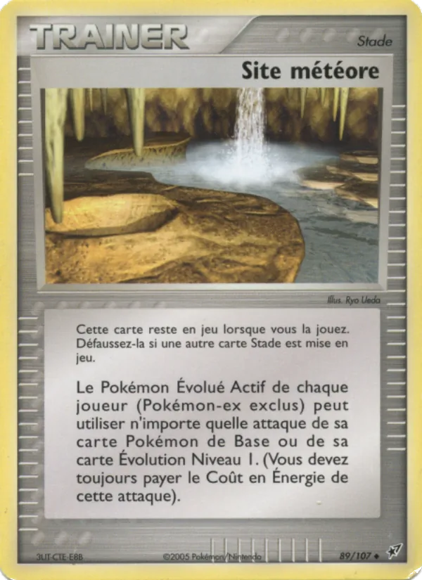 Carte Pokémon Site météore de l'extension EX Deoxys