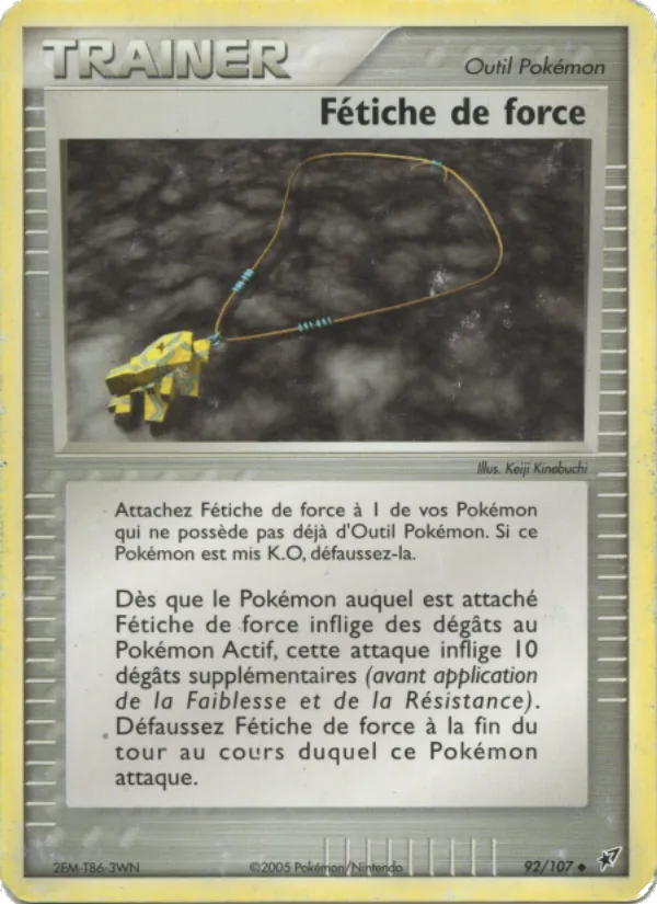 Carte Pokémon Fétiche de force de l'extension EX Deoxys