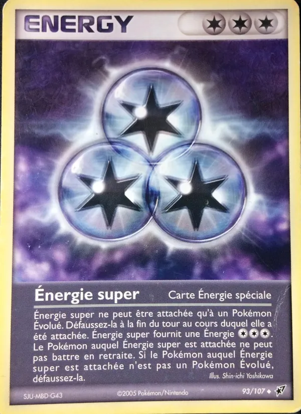 Carte Pokémon Énergie super de l'extension EX Deoxys