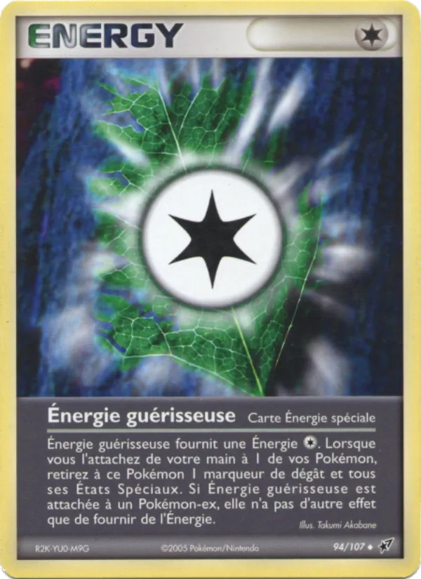 Carte Pokémon Énergie guérisseuse de l'extension EX Deoxys