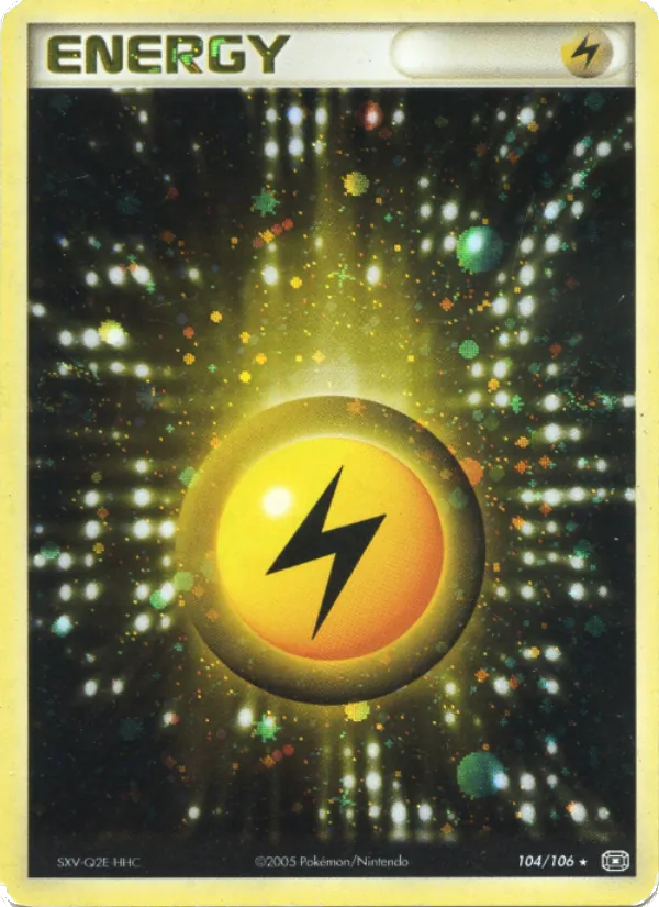 Carte Pokémon Énergie Électrique de l'extension EX Émeraude