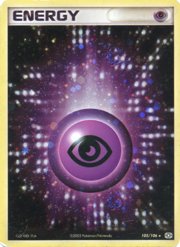 Carte Pokémon Énergie Psy de l'extension EX Émeraude