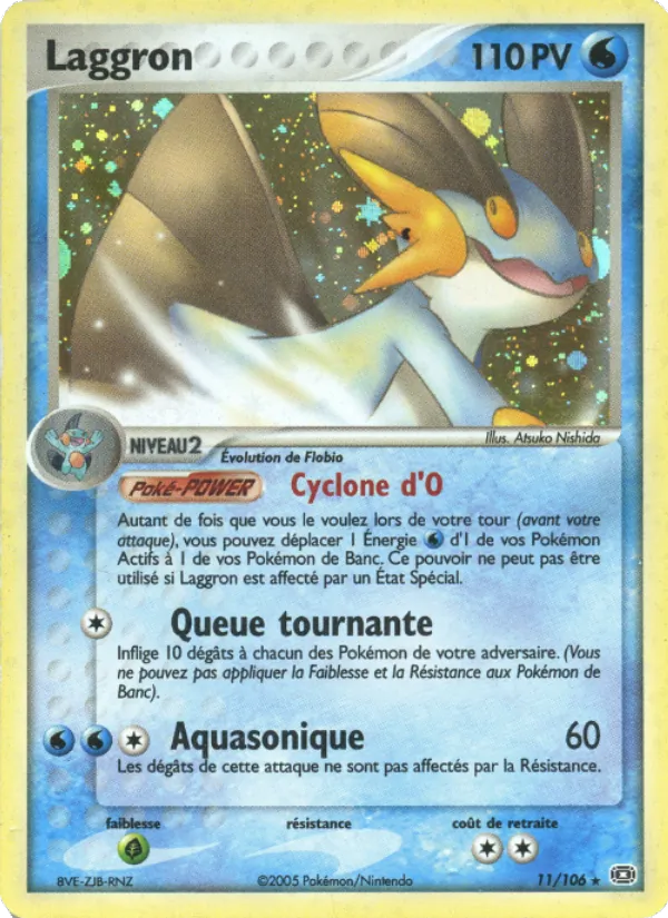 Carte Pokémon Laggron de l'extension EX Émeraude