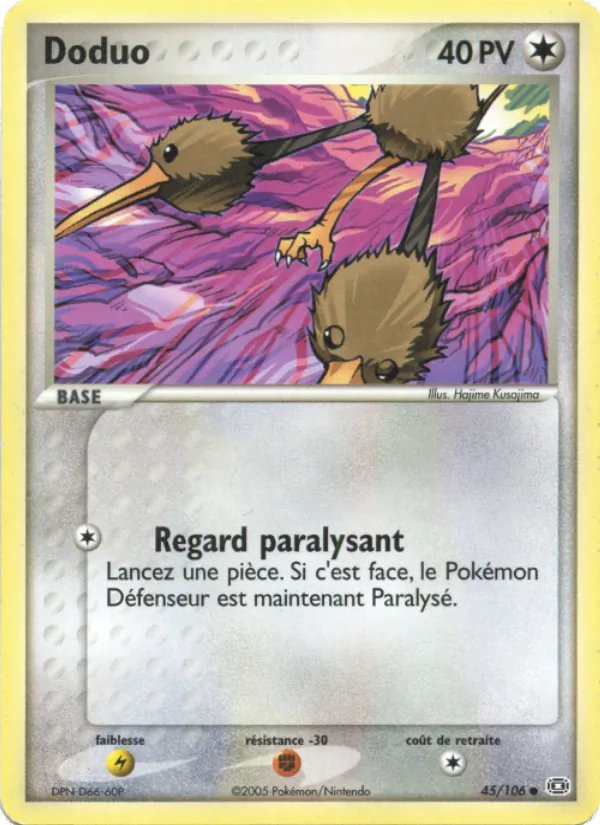 Carte Pokémon Doduo de l'extension EX Émeraude