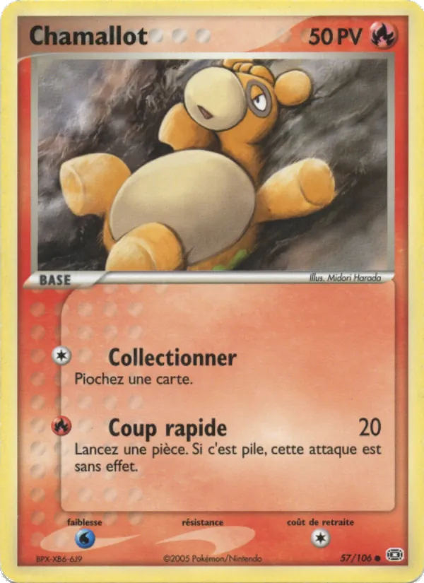 Carte Pokémon Chamallot de l'extension EX Émeraude