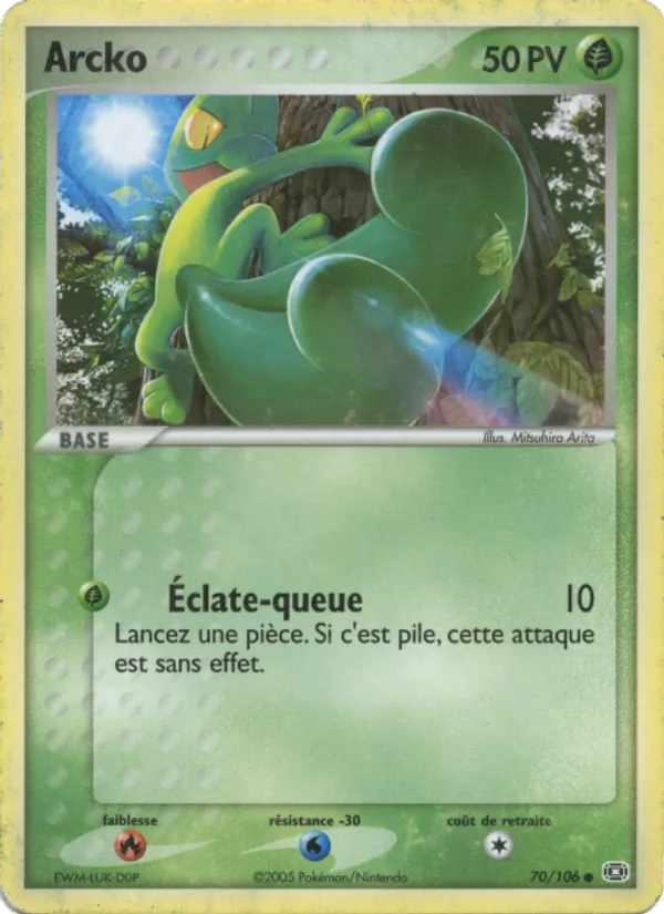 Carte Pokémon Arcko de l'extension EX Émeraude
