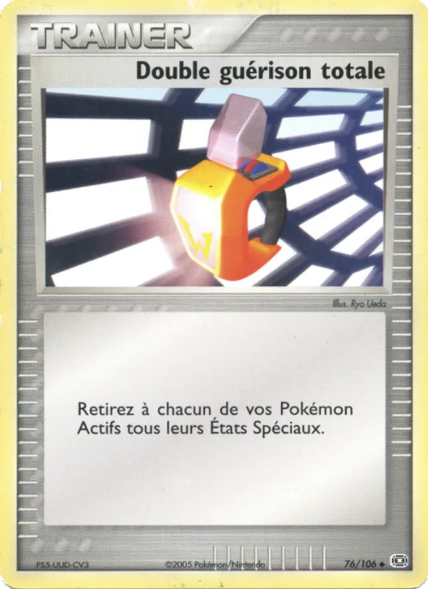 Carte Pokémon Double guérison totale de l'extension EX Émeraude