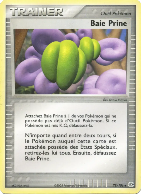 Carte Pokémon Baie Prine de l'extension EX Émeraude
