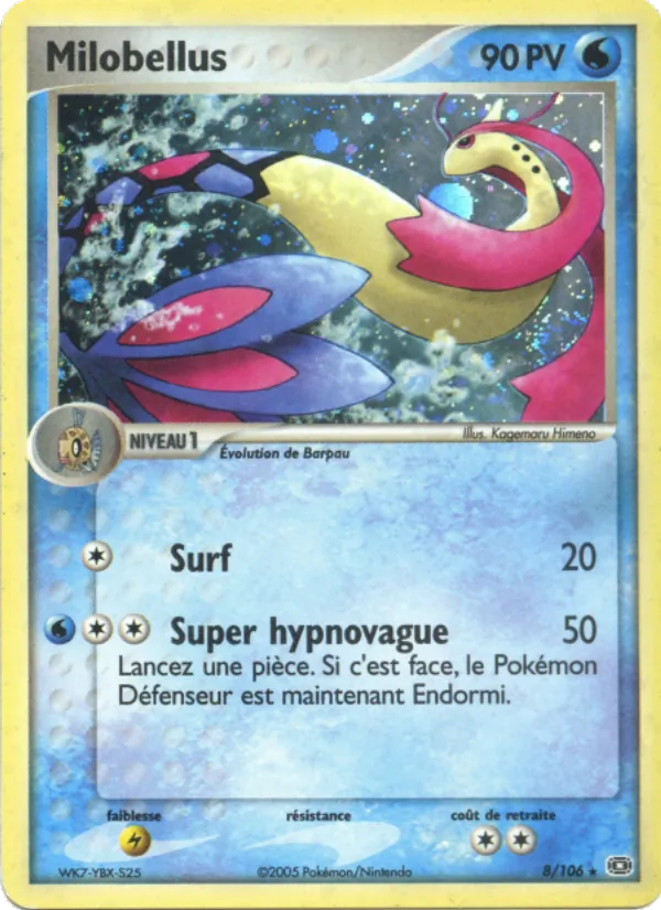 Carte Pokémon Milobellus de l'extension EX Émeraude