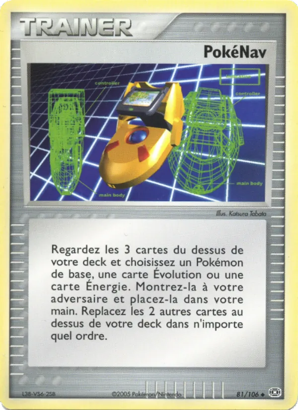 Carte Pokémon PokéNav de l'extension EX Émeraude
