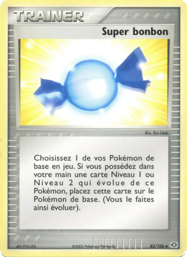 Carte Pokémon Super bonbon de l'extension EX Émeraude