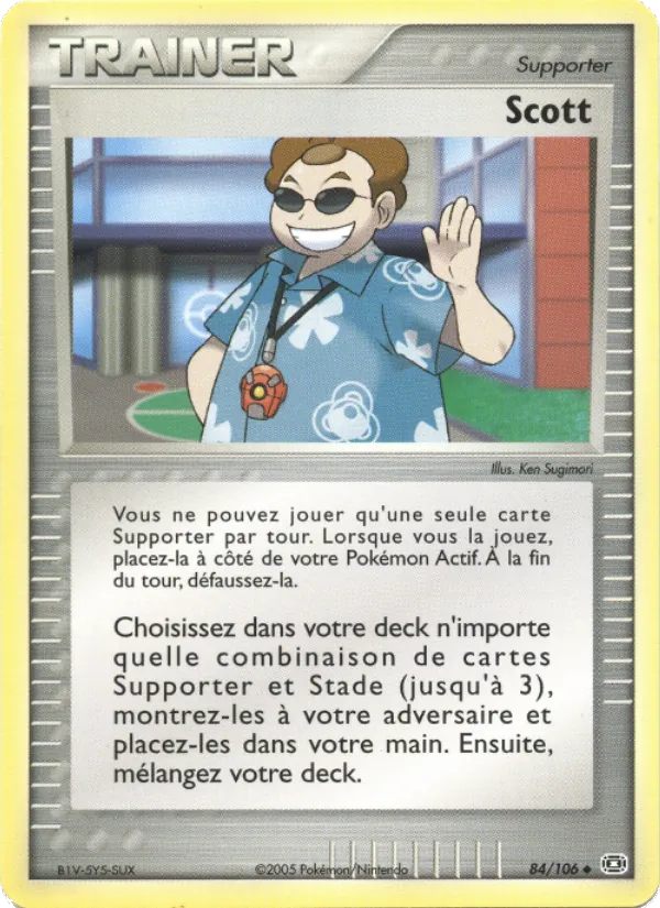 Carte Pokémon Scott de l'extension EX Émeraude