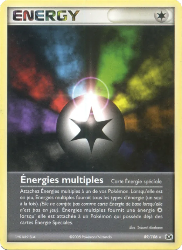 Carte Pokémon Énergies multiples de l'extension EX Émeraude