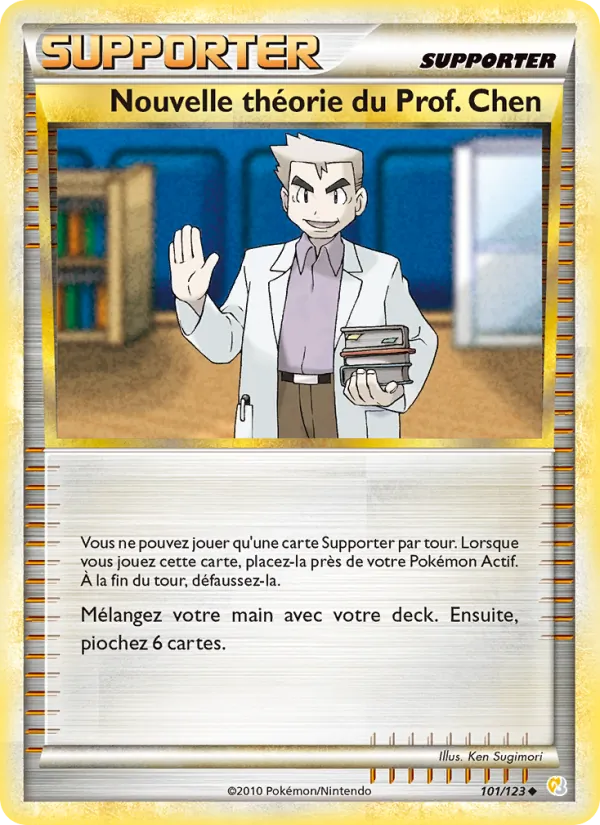 Carte Pokémon Nouvelle théorie du Prof. Chen de l'extension HeartGold SoulSilver