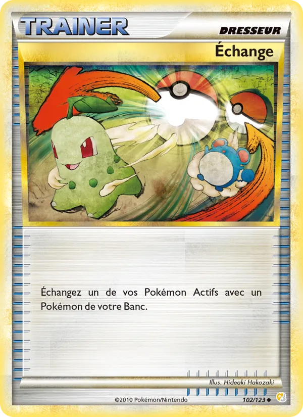 Carte Pokémon Échange de l'extension HeartGold SoulSilver