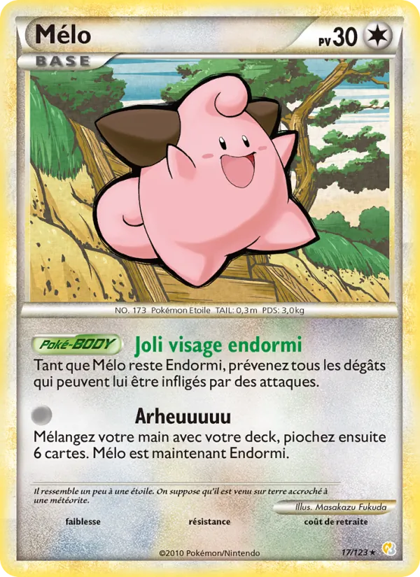 Carte Pokémon Mélo de l'extension HeartGold SoulSilver