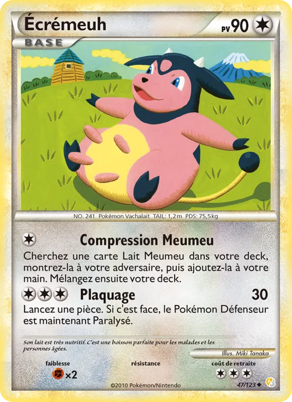 Carte Pokémon Écrémeuh de l'extension HeartGold SoulSilver