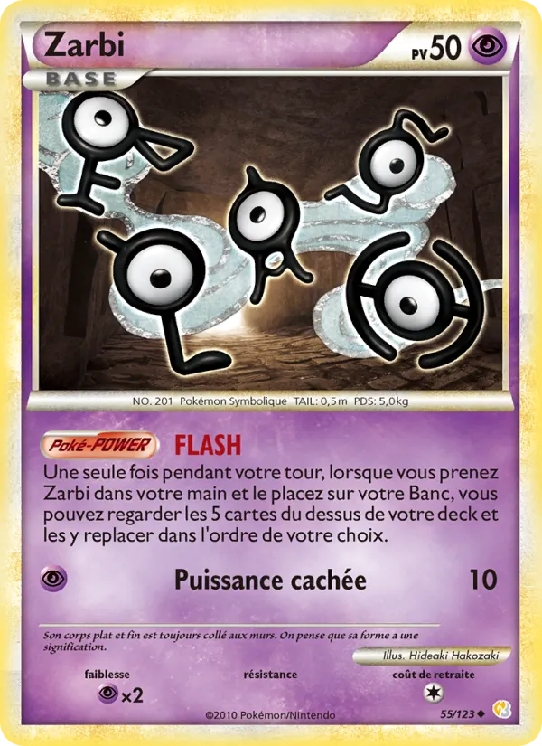 Carte Pokémon Zarbi de l'extension HeartGold SoulSilver