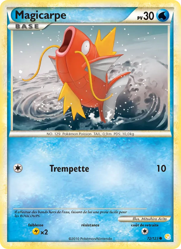 Carte Pokémon Magicarpe de l'extension HeartGold SoulSilver