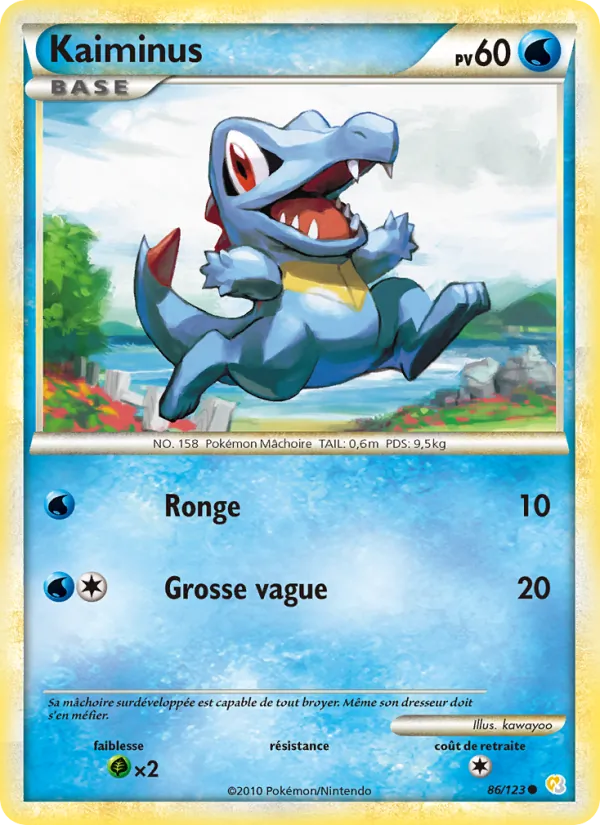 Carte Pokémon Kaiminus de l'extension HeartGold SoulSilver