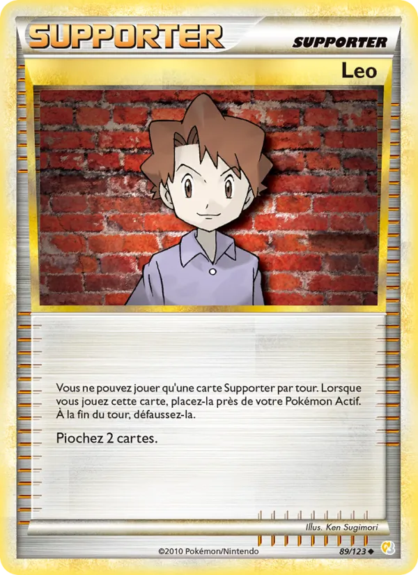 Carte Pokémon Léo de l'extension HeartGold SoulSilver