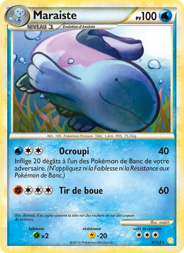 Carte Pokémon Maraiste de l'extension HeartGold SoulSilver